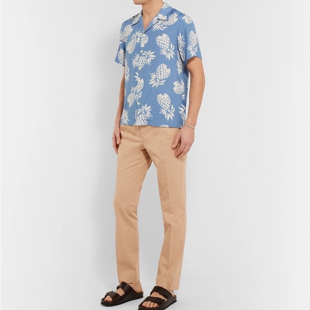Sandro Paris - Slim-Fit Tapered Cotton-Blend Twill Drawstring Chinos - Beige